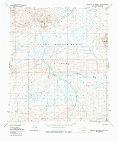 United States Geological Survey Misheguk Mountain D-4, AK (1984, 63360-Scale) digital map
