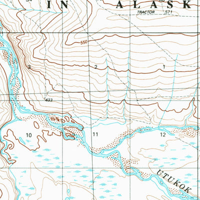 United States Geological Survey Misheguk Mountain D-4, AK (1984, 63360-Scale) digital map