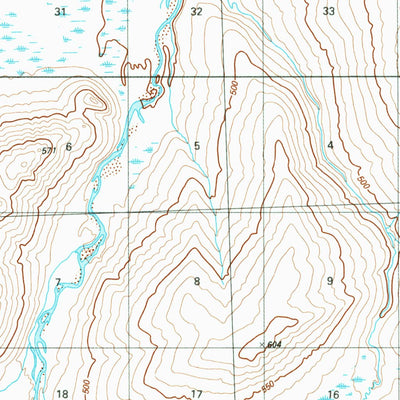 United States Geological Survey Misheguk Mountain D-4, AK (1984, 63360-Scale) digital map