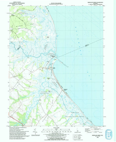 United States Geological Survey Mispillion River, DE (1993, 24000-Scale) digital map