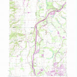 United States Geological Survey Mission Bottom, OR (1957, 24000-Scale) digital map