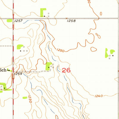 United States Geological Survey Mission Hill, SD (1957, 24000-Scale) digital map