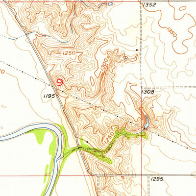 United States Geological Survey Mission Hill, SD (1957, 24000-Scale) digital map
