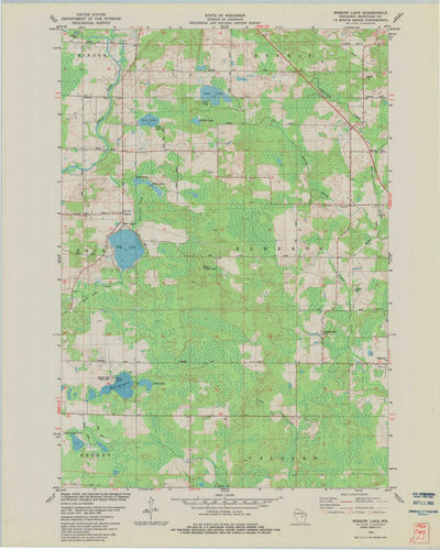 United States Geological Survey Mission Lake, WI (1982, 24000-Scale) digital map