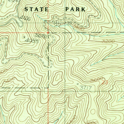 United States Geological Survey Mission Mountain, ID (1985, 24000-Scale) digital map