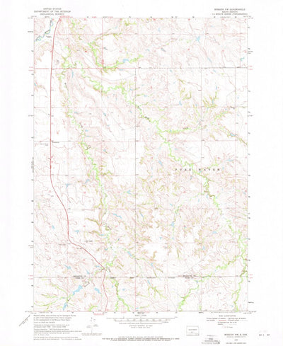 United States Geological Survey Mission NW, SD (1969, 24000-Scale) digital map