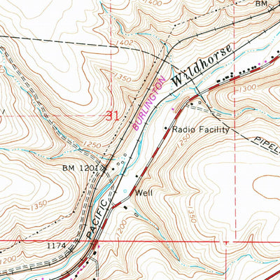 United States Geological Survey Mission, OR (1966, 24000-Scale) digital map
