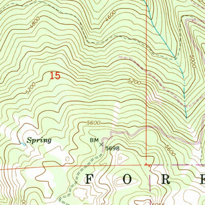 United States Geological Survey Mission Peak, WA (1966, 24000-Scale) digital map