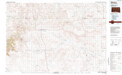 United States Geological Survey Mission, SD (1982, 100000-Scale) digital map