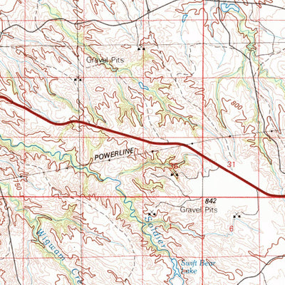 United States Geological Survey Mission, SD (1982, 100000-Scale) digital map