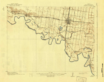 United States Geological Survey Mission, TX (1916, 62500-Scale) digital map