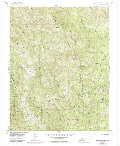 United States Geological Survey Mississippi Creek, CA (1955, 24000-Scale) digital map