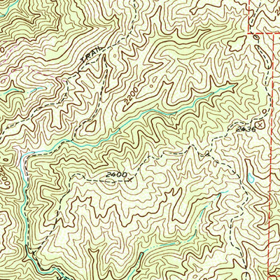 United States Geological Survey Mississippi Creek, CA (1955, 24000-Scale) digital map