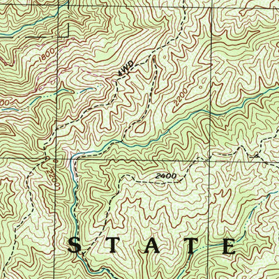 United States Geological Survey Mississippi Creek, CA (1996, 24000-Scale) digital map