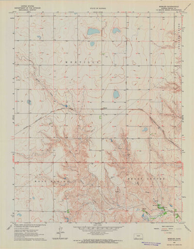 United States Geological Survey Missler, KS (1963, 24000-Scale) digital map