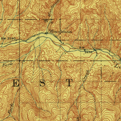 United States Geological Survey Missoula, MT-ID (1912, 125000-Scale) digital map