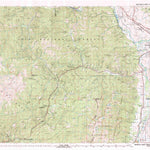 United States Geological Survey Missoula West, MT-ID (1981, 100000-Scale) digital map
