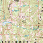 United States Geological Survey Missoula West, MT-ID (1981, 100000-Scale) digital map