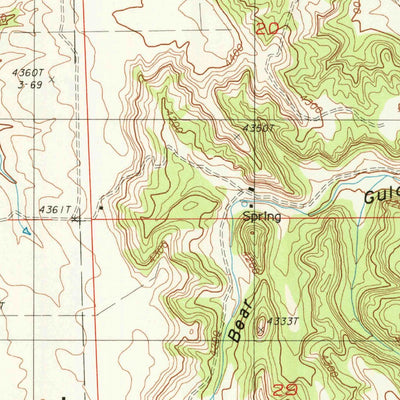 United States Geological Survey Missouri Buttes, WY (1984, 24000-Scale) digital map