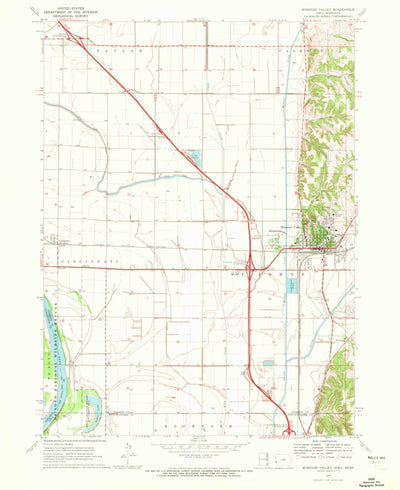 United States Geological Survey Missouri Valley, IA-NE (1970, 24000-Scale) digital map