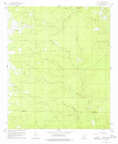 United States Geological Survey Mist NW, AR (1960, 24000-Scale) digital map