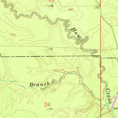 United States Geological Survey Mist NW, AR (1960, 24000-Scale) digital map
