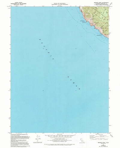 United States Geological Survey Mistake Point, CA (1969, 24000-Scale) digital map