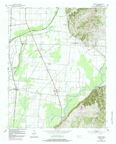 United States Geological Survey Miston, TN (1952, 24000-Scale) digital map