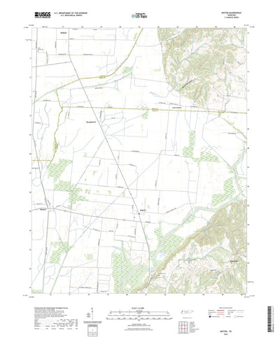 United States Geological Survey Miston, TN (2022, 24000-Scale) digital map