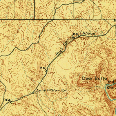 United States Geological Survey Mitchell Butte, OR-ID (1906, 125000-Scale) digital map