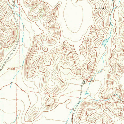 United States Geological Survey Mitchell Canyon NE, TX (1967, 24000-Scale) digital map