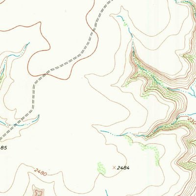 United States Geological Survey Mitchell Canyon, TX (1967, 24000-Scale) digital map
