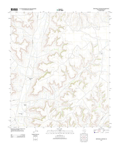 United States Geological Survey Mitchell Canyon, TX (2012, 24000-Scale) digital map