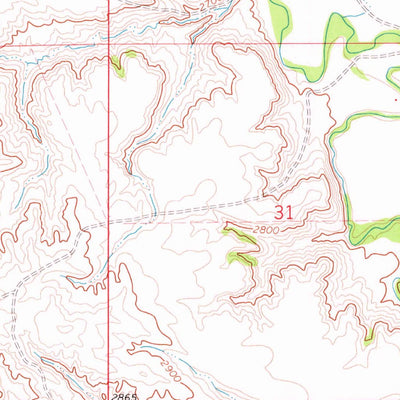 United States Geological Survey Mitchell Coulee, MT (1971, 24000-Scale) digital map