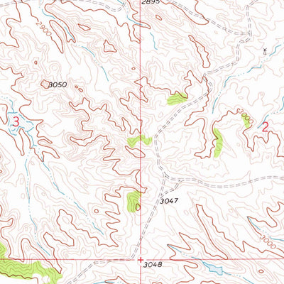United States Geological Survey Mitchell Coulee, MT (1971, 24000-Scale) digital map