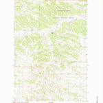 United States Geological Survey Mitchell Crossing, MT (1985, 24000-Scale) digital map