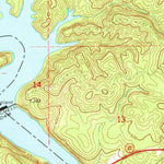 United States Geological Survey Mitchell Dam, AL (1971, 24000-Scale) digital map