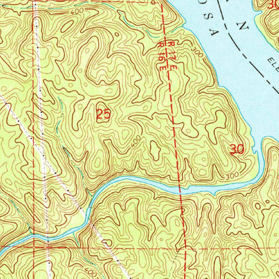 United States Geological Survey Mitchell Dam, AL (1971, 24000-Scale) digital map