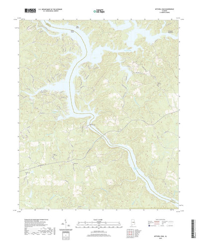 United States Geological Survey Mitchell Dam, AL (2020, 24000-Scale) digital map