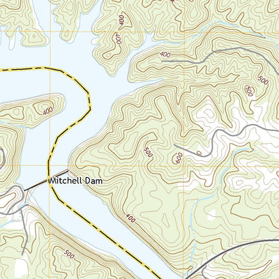 United States Geological Survey Mitchell Dam, AL (2020, 24000-Scale) digital map