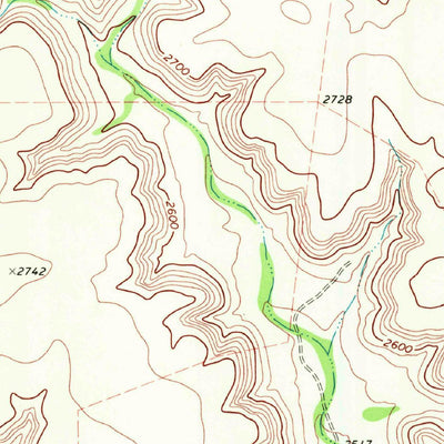 United States Geological Survey Mitchell Draw, TX (1969, 24000-Scale) digital map