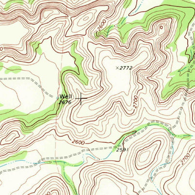 United States Geological Survey Mitchell Draw, TX (1969, 24000-Scale) digital map