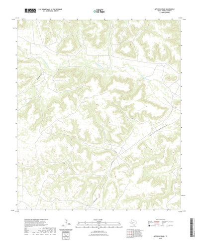 United States Geological Survey Mitchell Draw, TX (2022, 24000-Scale) digital map