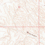 United States Geological Survey Mitchell Draw, WY (1972, 24000-Scale) digital map