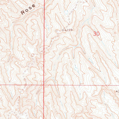 United States Geological Survey Mitchell Draw, WY (1972, 24000-Scale) digital map