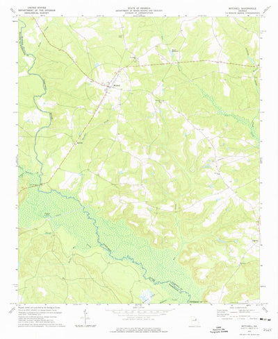 United States Geological Survey Mitchell, GA (1972, 24000-Scale) digital map