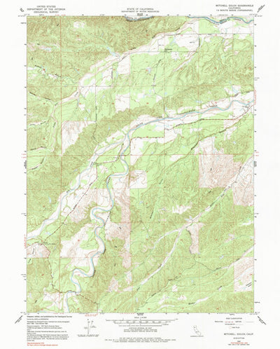 United States Geological Survey Mitchell Gulch, CA (1965, 24000-Scale) digital map