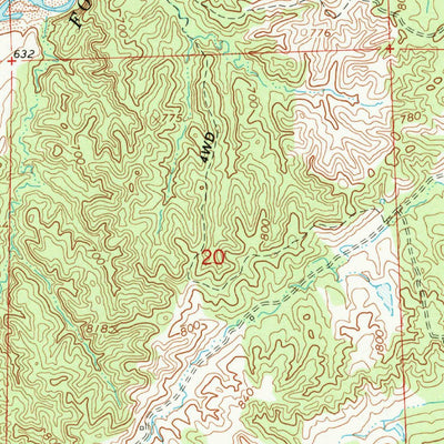 United States Geological Survey Mitchell Gulch, CA (1965, 24000-Scale) digital map