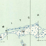 United States Geological Survey Mitchell Island, LA (1954, 31680-Scale) digital map