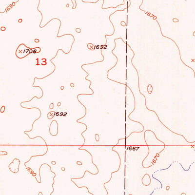 United States Geological Survey Mitchell Lake, SD (1950, 24000-Scale) digital map